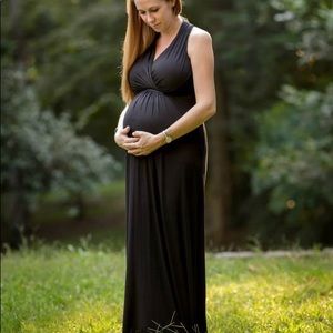 Motherhood maternity black dress- women’s size large, ankle length